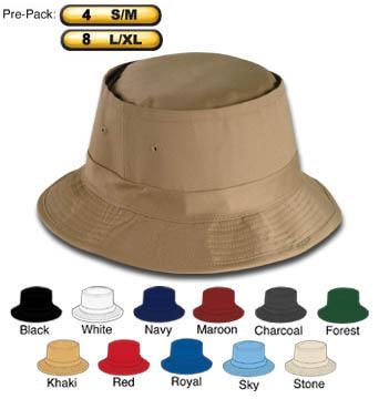 fisherman bucket hat with embriodered logo, Wholesale Caps