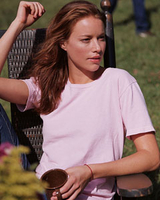 Authentic pigment dyed cotton ladies tee shirt