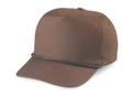 twill golf cap with a braid