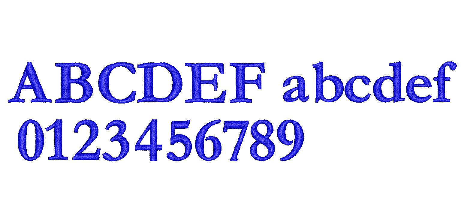 Garamond | Embroidery Typefaces