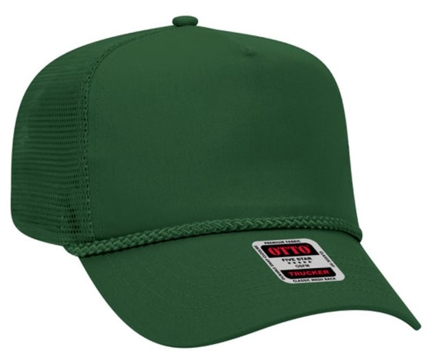 Otto Caps: Cotton Twill High Crown Golf Style Mesh Back