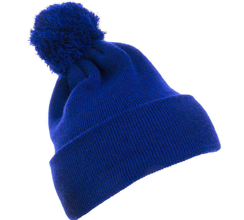 Ovenstående Dødelig Vant til Yupoong Caps: Wholesale Pom Pom Beanie Cuffed Knit Hat | CapWholesalers.com