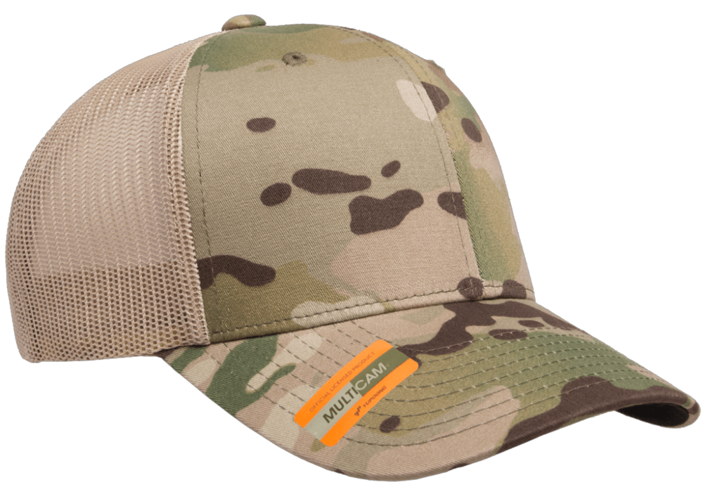 The Yupoong Multicam Camouflage Retro Trucker Cap can be yours at Wholesale  Pricing