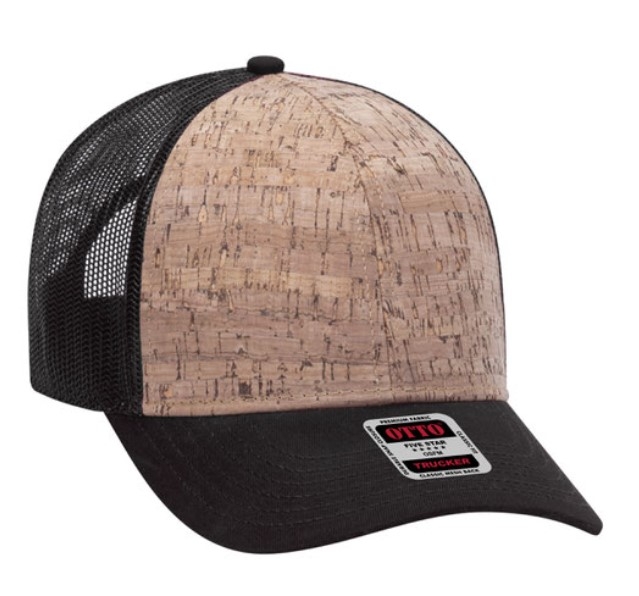 Otto 6 Panel Cork Mesh Back | & Blank | Wholesale Hats Caps CapWholesalers