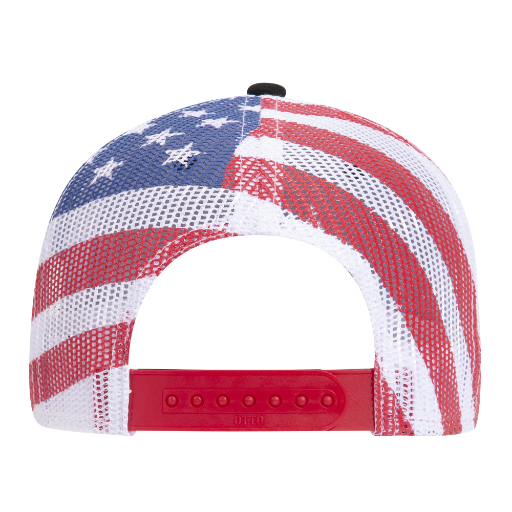 Otto American Flag Mesh Back Cotton Twill 6 Panel Low Profile ...