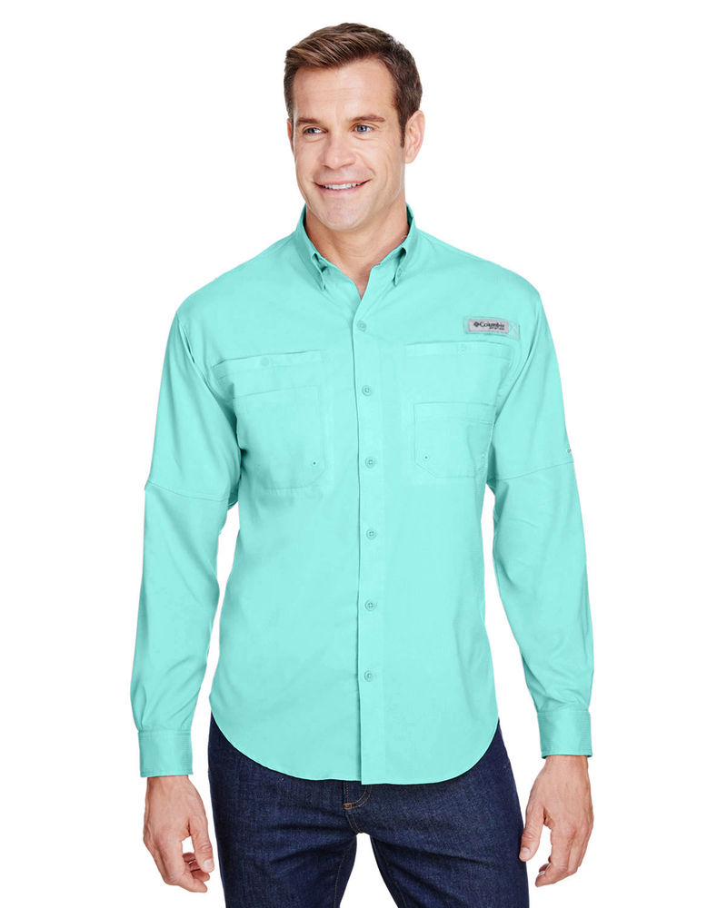 Columbia Mens Tamiami™ II Long-Sleeve Shirt | Mens Denim / Twill Woven ...