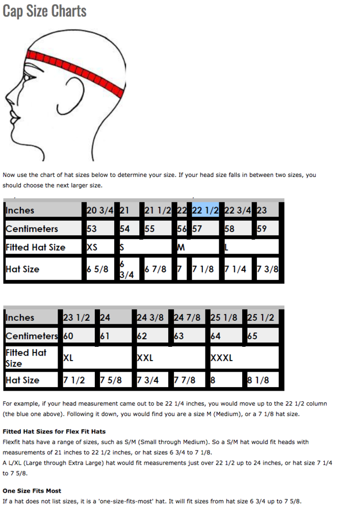 New Era Flexfit Size Chart Promotions
