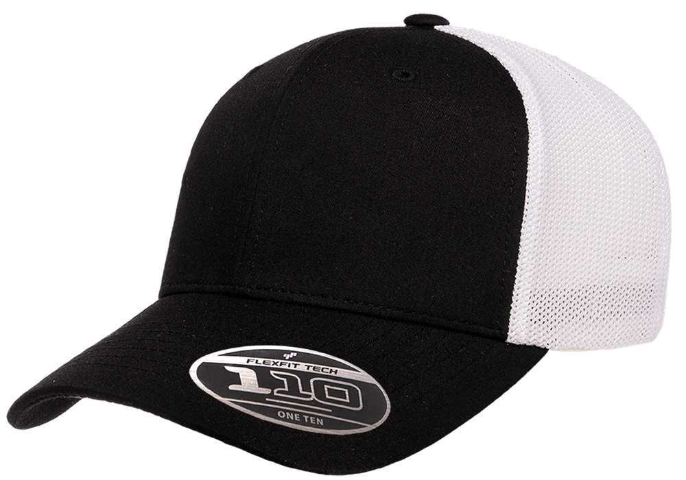 Flexfit Caps: Recycled 2 Tone Trucker Mesh Cap -Wholesale Blank Hats