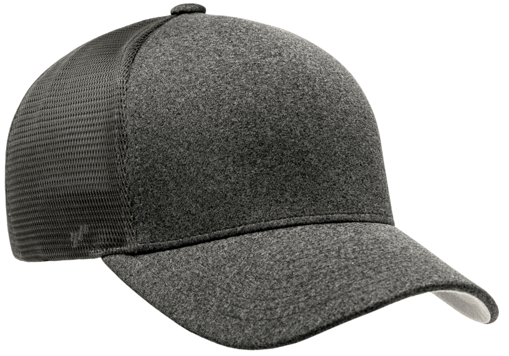 Wholesale UniPanel Blank Hats Golf Caps: Flexfit Melange Caps. Trucker