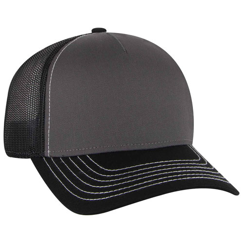 Trucker Otto Flat Bill LV Hat  Black & White – LV Coaching