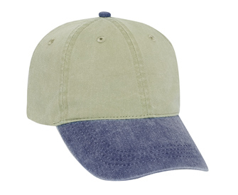 Otto Caps: Washed Pigment Dyed Cotton Twill Two Tone Pro Cap -CapWholesalers