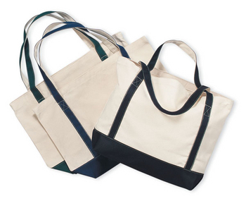 Cobra Large 12 oz. Cotton Canvas Tote Bag - Cap Wholesalers