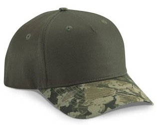 Wholesale Cobra Caps: 5 Panel With Camo Visor - CapWholesalers.com