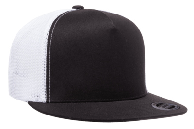 Yupoong Hats: Wholesale Yupoong Flat Billed Two Tone Trucker Hat