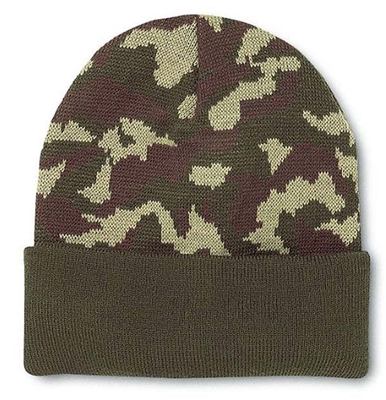 Knit Caps: Wholesale Military Green Camo Beanie | Wholesale Hats