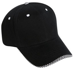 Cobra Caps: Wholesale 6-Panel Wave Checker Bill | Wholesale Hats