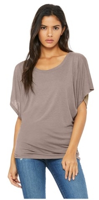 Bella+Canvas: Wholesale Apparel Blank Flowy Draped Sleeve T-Shirt