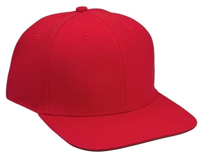 Cobra Caps: 6-Panel Wool Blend Flat Bill | Wholesale Flat Billed Caps & Hats
