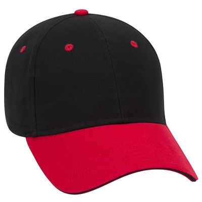 Otto Caps: Brushed Cotton Sandwich Visor | Wholesale Hats & Caps