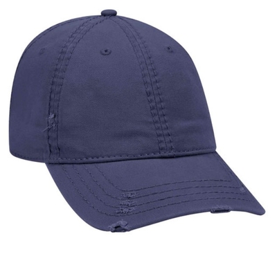 Otto Caps: Distresses Garment Washed Cotton Twill Pro Style |  CapWholesalers