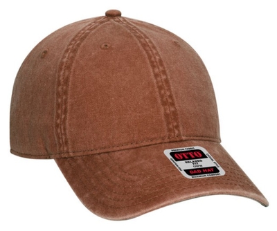 Otto Caps: Pigment Dyed Cotton Low Profile Pro Cap -CapWholesalers