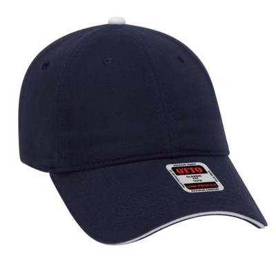 Otto Caps: Sandwich Visor Garment Washed Cap - CapWholesaler.com