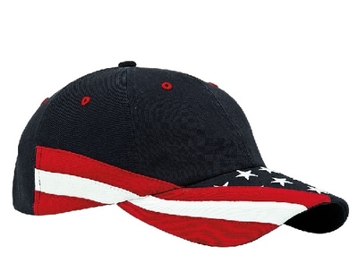 Wholesale Mega Cap: 6 Panel Cotton Twill USA Cap | CapWholesalers