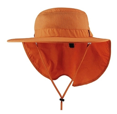 Mega-Juniper Taslon UV Large Bill Hat w/ Roll-Up Flap | Sport Performance Caps