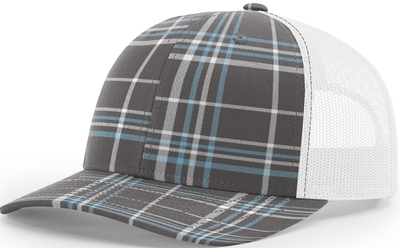 Richardson 112 Trucker Hat: Wholesale Trucker Hats Plaid Design - CapWholesalers
