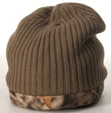 Richardson Caps: Wholesale Reversible Camo Knit Cap With Fleece Liner