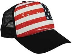 Wholesale Mega Caps: USA Trucker Snapback Cap | Wholesale Blank Hats