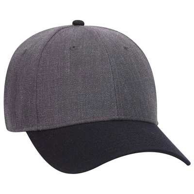 Otto Wool Blend Twill Six Panel Low Profile Baseball Cap | Wholesale Caps & Hats From Cap Wholesalers