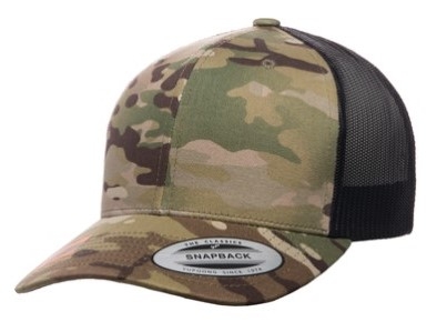 The Yupoong Multicam Camouflage Retro Trucker Cap can be yours at Wholesale Pricing now.