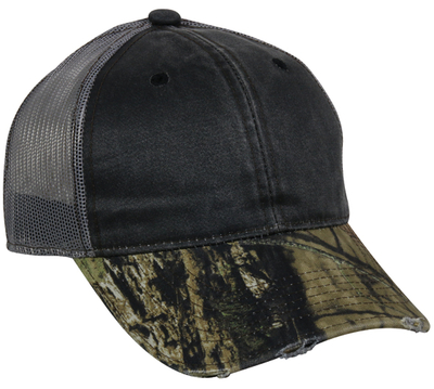 Outdoor Frayed Camo Mesh Back | Wholesale Caps From Cap Wholesalers