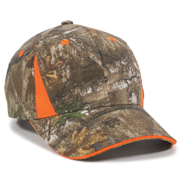 Outdoor 6 Panel Blaze Sandwich Visor Cap - Cap Wholesalers