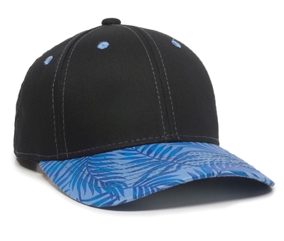 Outdoor 6 Panel Tropical Leaf Cotton Twill Cap | Wholesale Caps & Hats From Cap Wholesalers