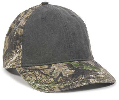 Outdoor 6 Panel Heavy Washed Low Crown Canvas Camo | Cap Wholesalers