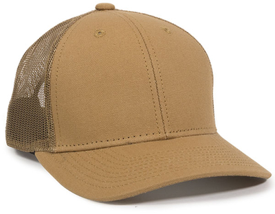 Outdoor Structured Canvas Trucker Mesh Back | Wholesale Blank Caps & Hats | CapWholesalers