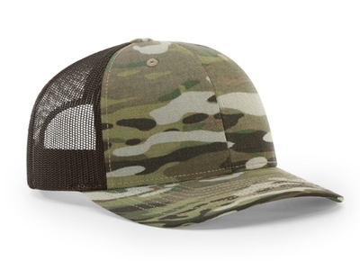 Richardson 6 Panel Cap: Multicam Trucker Cap (Wholesale)