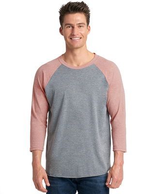 Wholesale Next Level Triblend 3/4-Sleeve | Mens Short Sleeve Tee Shirts