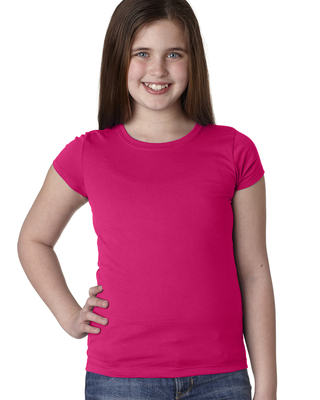 Next Level Youth Girls Princess T-Shirt | Kids Short Sleeve Tees