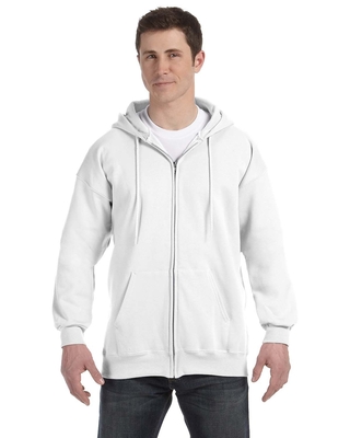 Hanes Adult 9.7 oz. Ultimate Cotton® 90/10 Full-Zip Hood | Mens Fleece/Outerwear