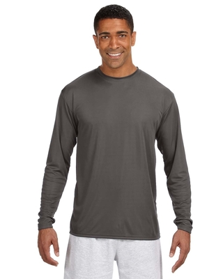 A4 Mens Cooling Long T-Shirt Performance Athletic Shirts