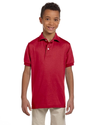 Jerzees Youth 5.6 oz., Spot Shield Jersey Polo - Cap Wholesalers