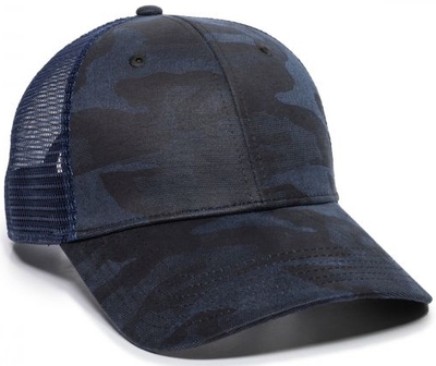 Outdoor Etched Camo Weathered Mesh Back | Wholesale Camouflage Caps