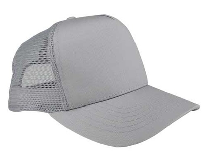 Mega 5 Panel Twill Front Mesh Back Trucker Cap | Wholesale Trucker Mesh Hats