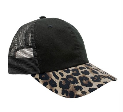 Mega Leopard Print Trucker Mesh | Wholesale Trucker Mesh Hats