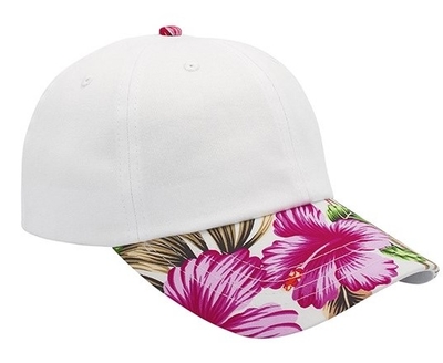 Mega 6 Panel Relaxed Floral Print Bill copy | Wholesale Relaxed Dads Hats