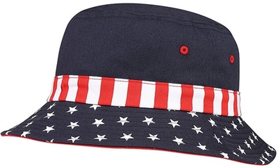 Mega USA Flag Bucket | Bucket & Sun Hats : Custom, Blank and Wholesale Caps