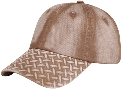 Mega 6 Panel Cotton Diamond Plate Embossed | Wholesale 6 Panel Baseball Hats